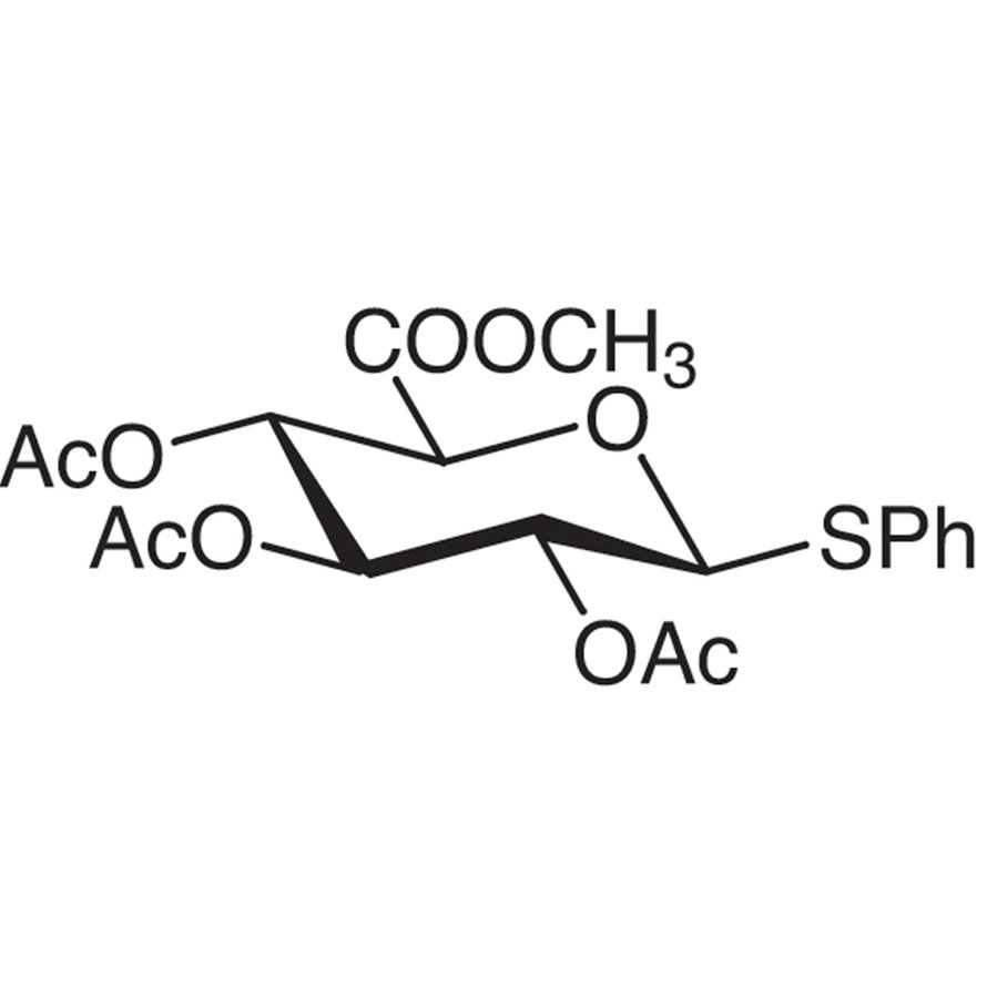 Methyl (Phenyl 2,3,4-Tri-O-acetyl-1-thio-β-D-glucopyranosid)uronate >98.0%(HPLC) - CAS 62812-42-4