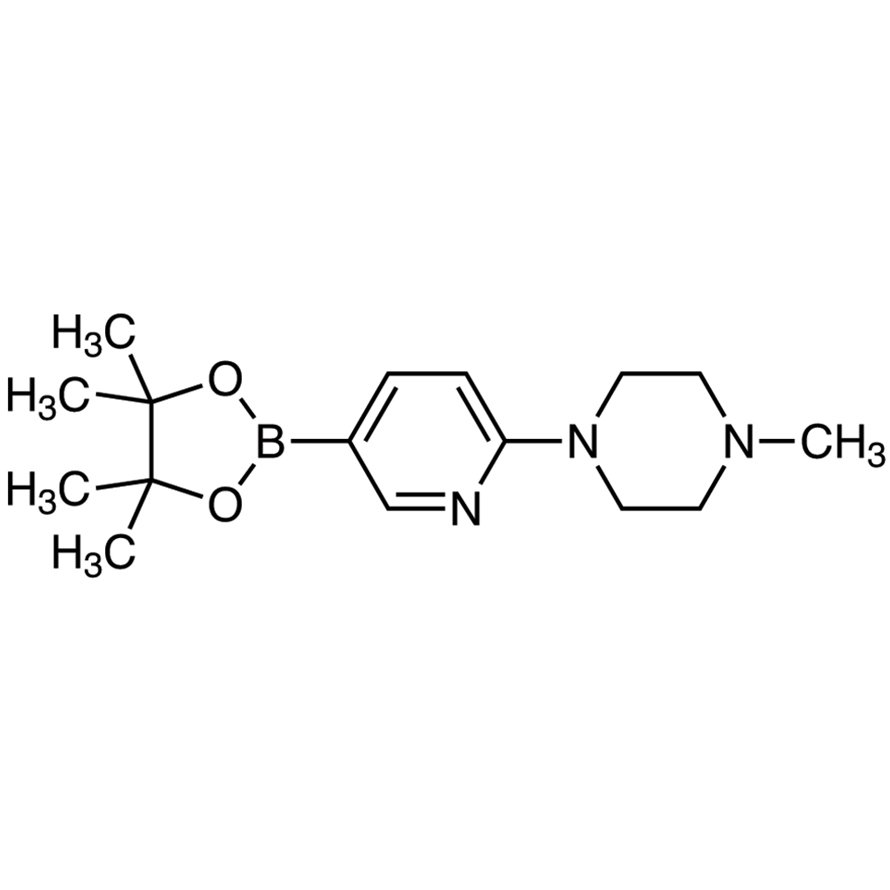 1-Methyl-4-[5-(4,4,5,5-tetramethyl-1,3,2-dioxaborolan-2-yl)pyridin-2-yl]piperazine >98.0%(GC)(T) - CAS 918524-63-7
