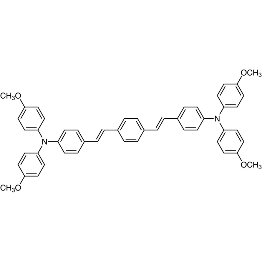 (E,E)-1,4-Bis[4-[bis(4-methoxyphenyl)amino]styryl]benzene >98.0%(HPLC)(N) - CAS 872466-50-7