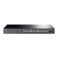 TpLınk TlSg1428Pe 24 Port Gıgabıt + 2Xgıgabıt Rj45/Sfp Uplınk Yöneti̇lebi̇li̇r 250W Poe Rackmount Swıtch