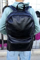 CNT006 - Cilt Deri Erkek Sırt Çantası SIYAH