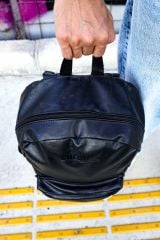 CNT006 - Cilt Deri Erkek Sırt Çantası SIYAH