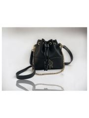 Remuse Büzgülü Model Si̇yah Kadın Omuz Çantası