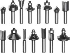 Einhell  15 Parça Karışık Freze Ucu Seti 8 mm Şaft