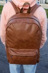 CNT006 - Cilt Deri Erkek Sırt Çantası TABA