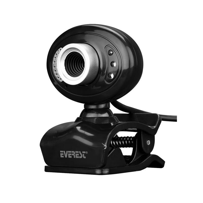 Everest Sc826 Pıxels 0.3Mega 640*480 Usb Mi̇krofonlu Görüş Ledli̇ Webcam Pc Kamera