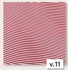 Red stripes poplin fabric