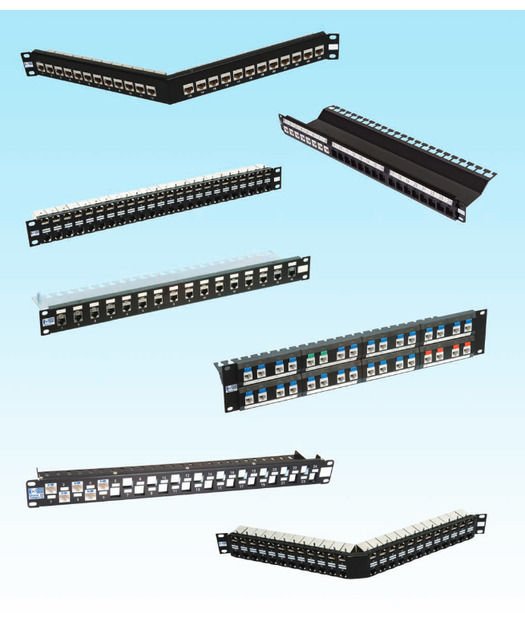 24 Port Keystone Jack UTP Çapraz Panel B