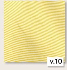Yellow striped poplin fabric
