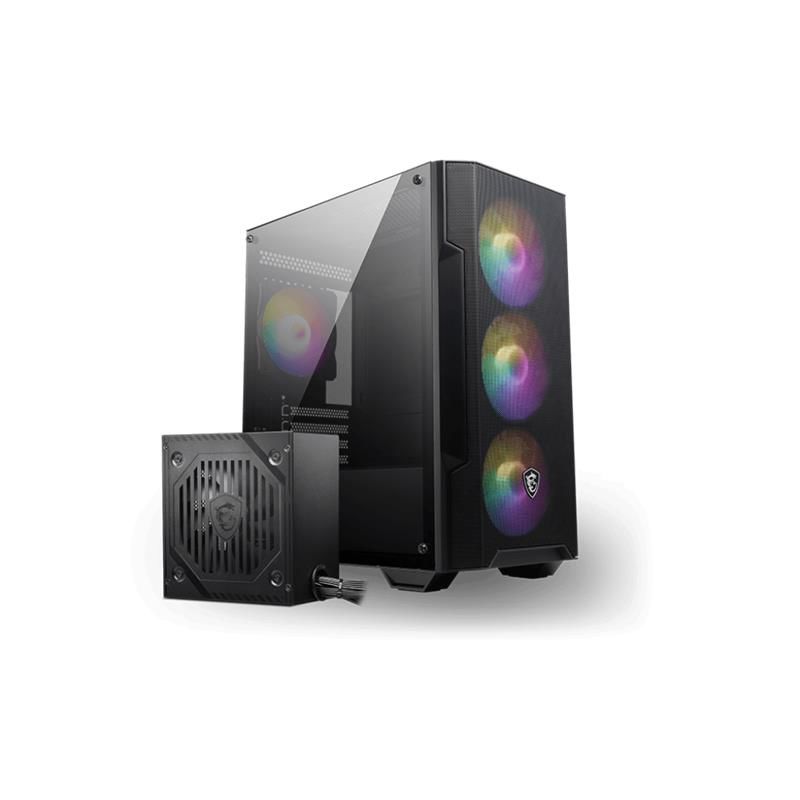 Msı Mag Forge M100A D60 Akri̇li̇k Yan Panel 3X120Mm 1X120Mm Argb Fan 600W 80+ Psu Matx Gamıng Kasa