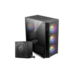 Msı Mag Forge M100A D60 Akri̇li̇k Yan Panel 3X120Mm 1X120Mm Argb Fan 600W 80+ Psu Matx Gamıng Kasa