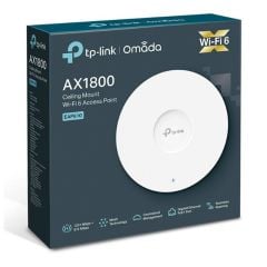 TpLınk Omada Eap610 Ax1800 Dual Band Wıfı6 1Xgbıt Rj45 2.4Ghz/5Ghz Tavan Ti̇pi̇ Access Poınt (Adaptörlü)