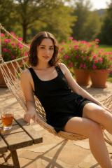 Kadın Siyah Mini Cepli Tulum Plaj Elbisesi – Şık, Rahat ve 4 Mevsim Kullanıma Uygun