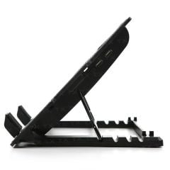 Tx Txacnbergst Ergostand 14Cm Led Fan Lı 5 X Yüksekli̇k Ayarlı, 2 X Usb 9"17" Notebook Soğutucu Ve S