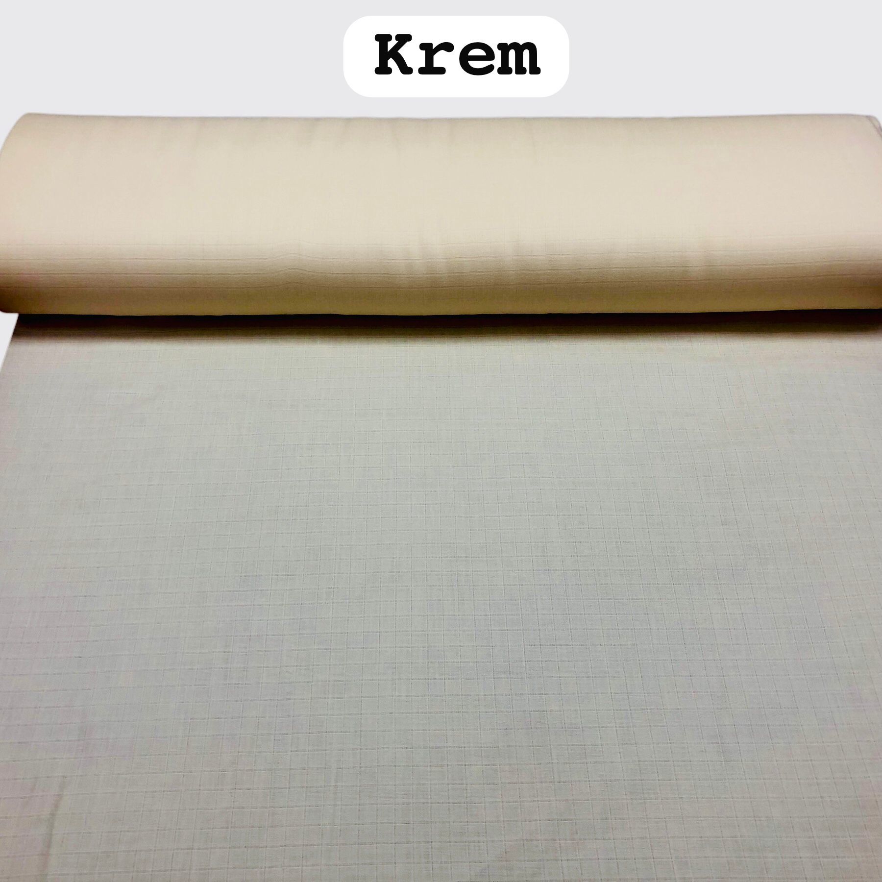 Düz Krem Müslin Kumaş