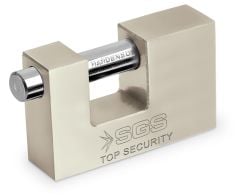 SGS 1366 Cam Kapı Kilidi Kayar Milli Saten Kaplama 80 mm