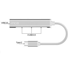 Inca Iusb04T TypeC 3 X 2.0 Usb Çoklayıcı