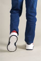 1011 - Glasses-X Çocuk Ayakkabı Beyaz Kırmızı Lacivert