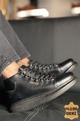 CH258 - CST Roma Deri Erkek Bot SIYAH