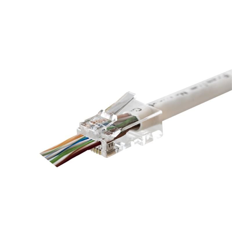 Orıng Mpc6U3Ez Cat6 Plug U/Utp Ezrj45 Yeni̇ Nesi̇l Altın Uç Konnektör 100 Lü Paket