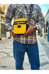 CH102 - Stealht Kare Erkek Çanta SIYAH - SARI