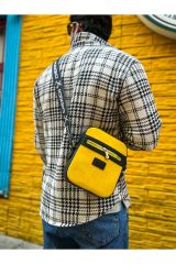 CH102 - Stealht Kare Erkek Çanta SIYAH - SARI