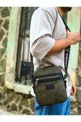 CH102 - Stealht Kare Erkek Çanta SIYAH / HAKI