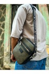 CH102 - Stealht Kare Erkek Çanta SIYAH / HAKI