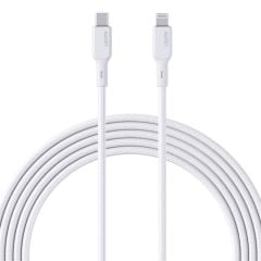 AUKEY CB-NCL1-WH NAYLON ÖRGÜLÜ 3A 480MBPS TYPE-C LIGHTNING KABLOSU 1.8MT