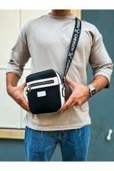 CH102 - Stealht Kare Erkek Çanta SIYAH/BEYAZ