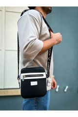 CH102 - Stealht Kare Erkek Çanta SIYAH/BEYAZ