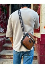 CH102 - Stealht Kare Erkek Çanta SIYAH/TABA