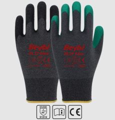 Beybi PL17 Flex Likralı İpten Örme Lateks Eldiven NO:10