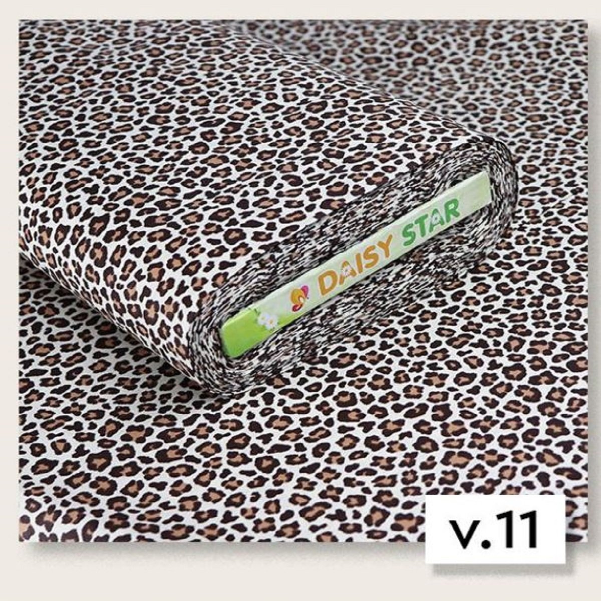 Leopar Desenli Poplin Kumaş