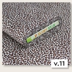 Leopard Patterned Poplin Tissu