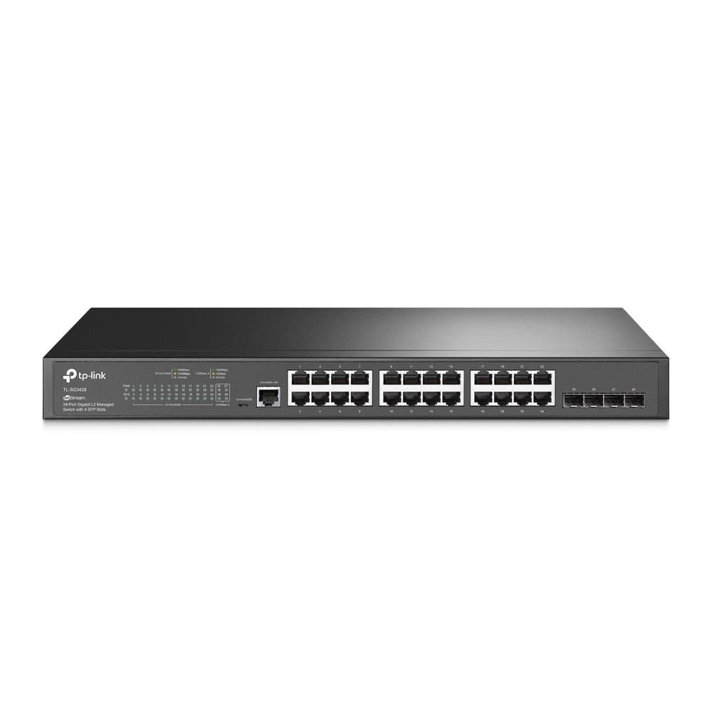 TpLınk Omada TlSg3428 24 Port Gıgabıt+4Xgıgabıt Sfp Uplınk L2+ Yöneti̇lebi̇li̇r Rackmount Swıtch