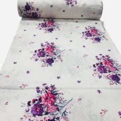 240 cm Eninde Pamuk Saten Nevresim Kumaşı