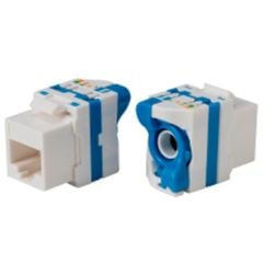 Uranıum KjUc618056Db Cat6 Utp 180 Derece Çevi̇rmeli̇ Keystone Jack Mavi̇ Renk