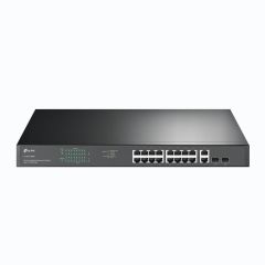 TpLınk TlSg1218Mp 16 Port Gıgabıt+ 2X1Gb Rj45/2Xsfp Combo 250 Metre Poe Mesafe 250W Rackmount Swıtch