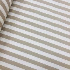 Beige Striped Fabric Duck