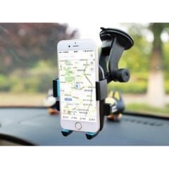 Araç İçi Cam ve Torpido Vantuzlu Telefon Tutucu