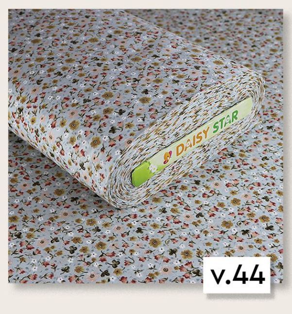 Oil Poplin Floral Green Ground