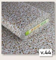 Huile popeline Floral Vert Terre