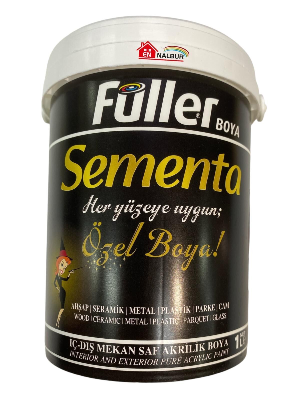 Sementa Özel Su Bazlı Saf Akrilik Boya 1 Litre Sis