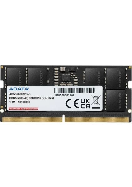 ADATA 8GB DDR5 5600Mhz 62PIN 1.1V Notebook Ram