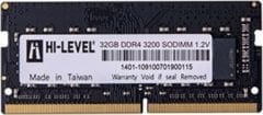 HI-LEVEL 32GB DDR4 3200Mhz (1X32GB) Notebook Ram HLV-SOPC25600D4-32G