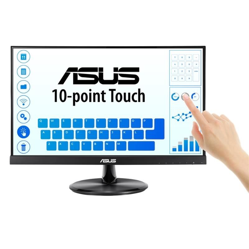 21.5 Asus Vt229H Ips 5Ms 60Mhz 1Xvga 1Xhdmı Fhd 1920X1080 Hoparlör Çerçevesi̇z Düşük Mavi̇ Işık Dokunmati̇k Ekran Vesa