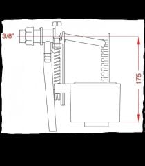 Japar 1/2 Şok Kapatmalı Flatör