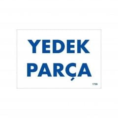 Yedek Parça Uyarı Levhası 17,5x25 KOD:1788