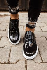 CH003 - RBT Pelle Verniciata Classica Erkek Ayakkabı SIYAH